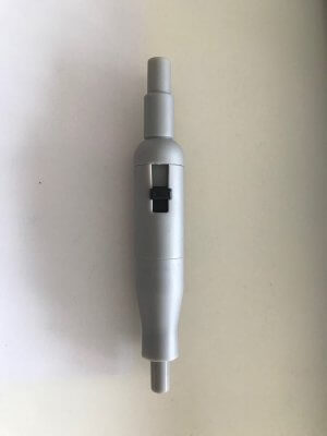 Maner aspiratie salivar cu reglaj si adaptor din plastic gri 