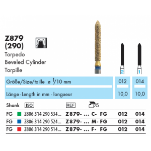 Freza diamantata torpila Abacus